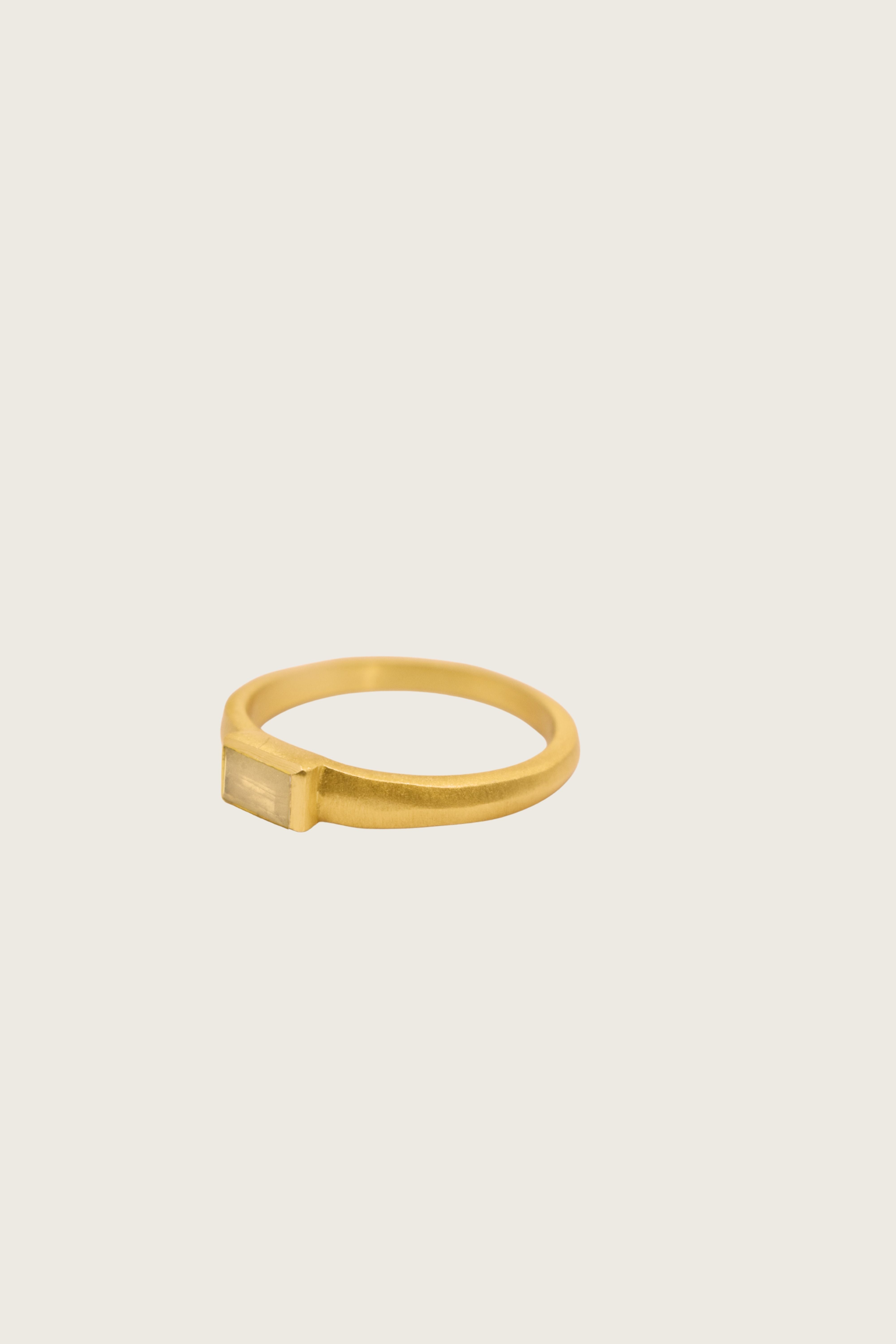 Zulea 18K Recycled Fine Gold Plated Citrine Ring