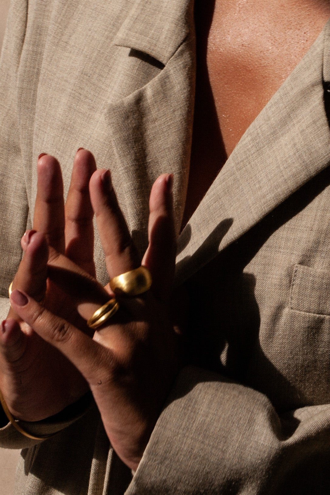 Hania 18K Recycled Fine Gold Plated Ring