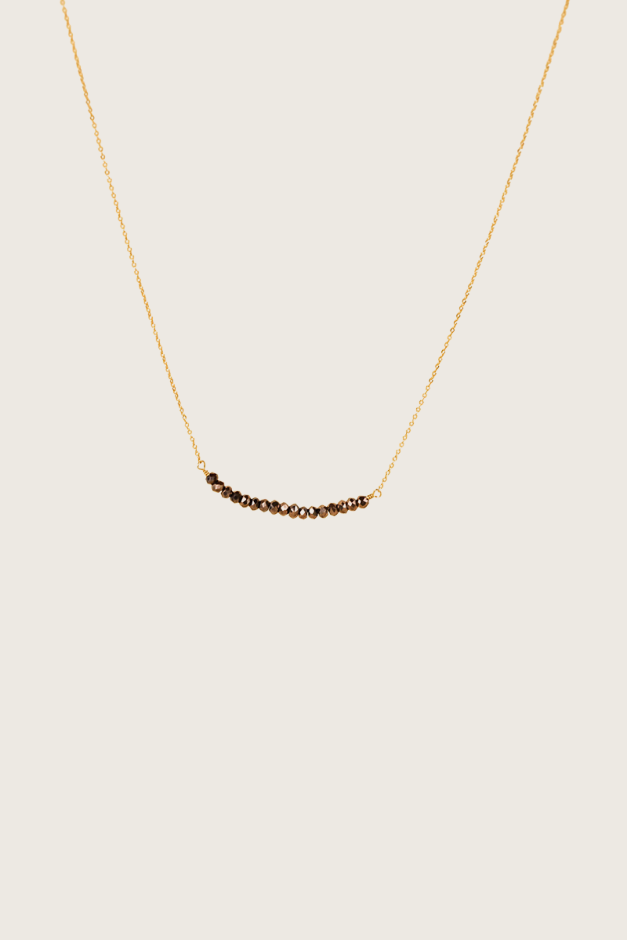 Osja 14K Gouden Inleg Marron Kristal Ketting
