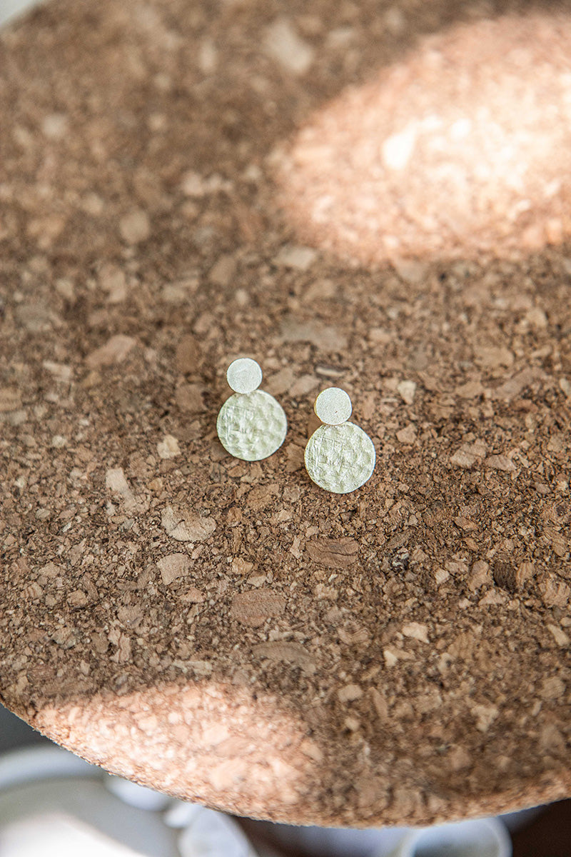 Aimana 18K Recycled Fine Gold Plated Earrings - 925 Silver Posts