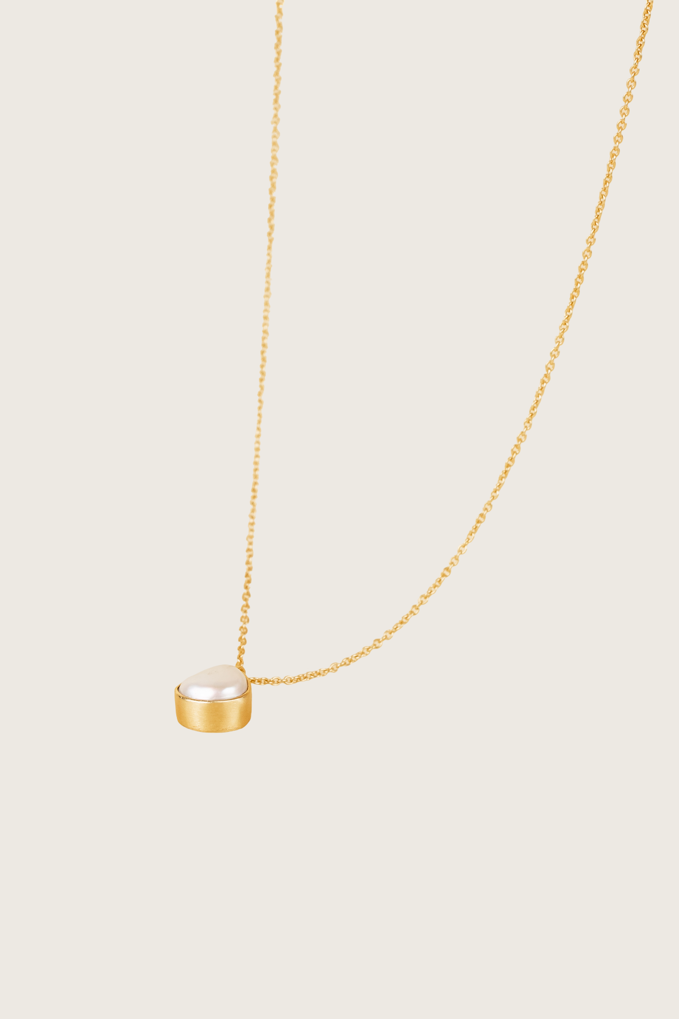 Murnia 18K Recycled Fine Gold Plated Freshwater Pearl Necklace
