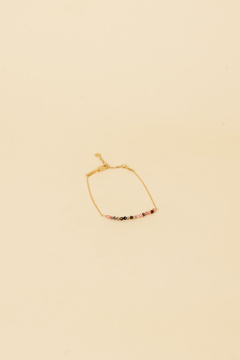 Osja 14K Gold Inlay Multi-Colored Crystal Bracelet