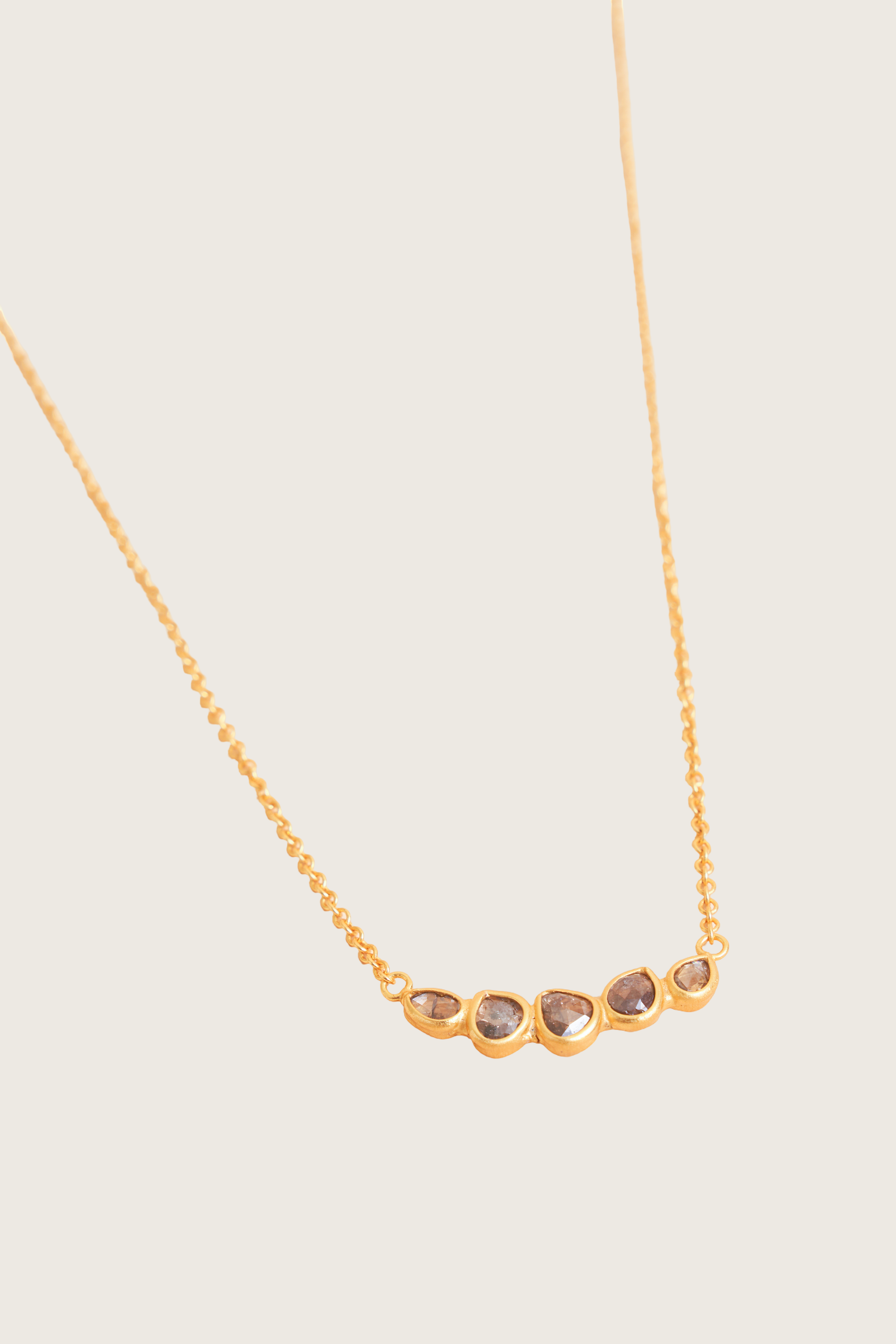 Abidin 18K Recycled Fine Gold Plated Polki Diamond Necklace