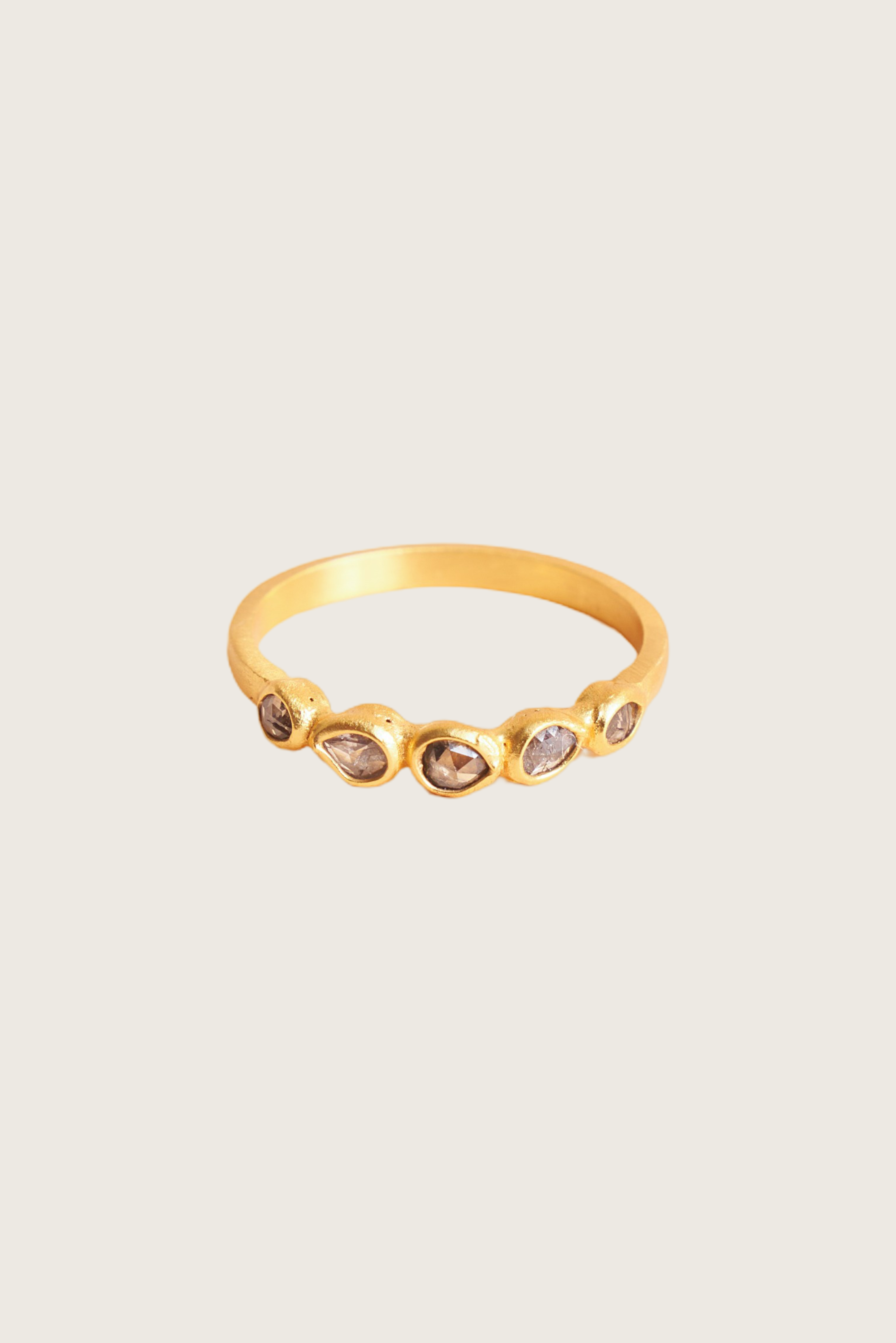 Abidin 18K Recycled Fine Gold Plated Polki Diamond Ring
