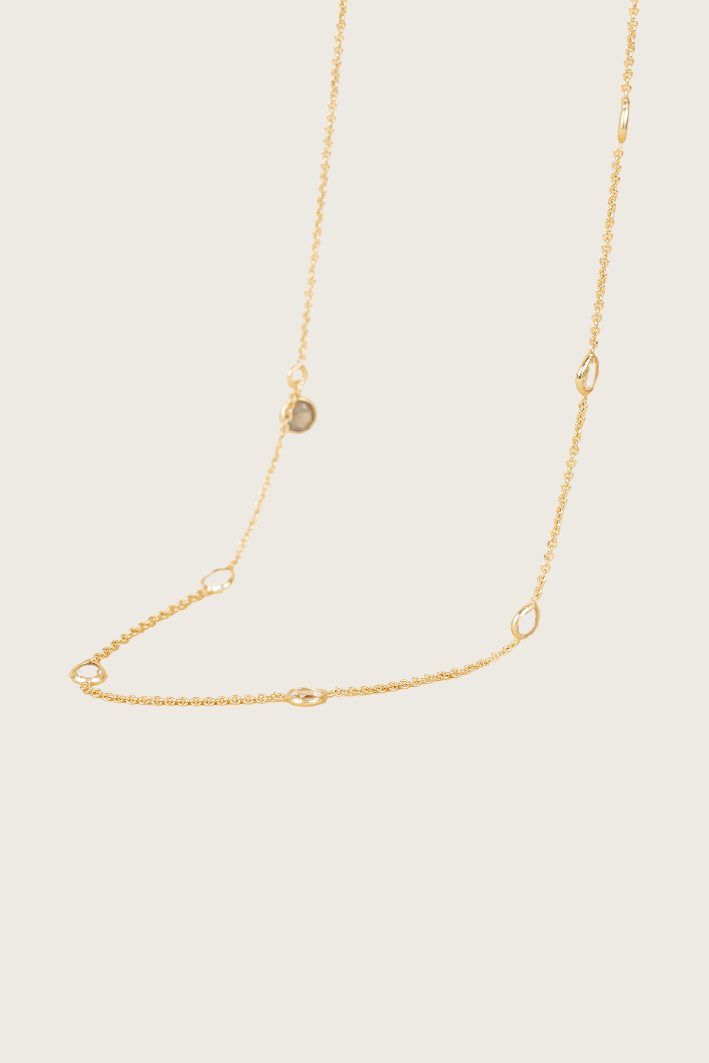 Aimouni 18K Recycled Fine Gold Plated Rock Crystal Necklace