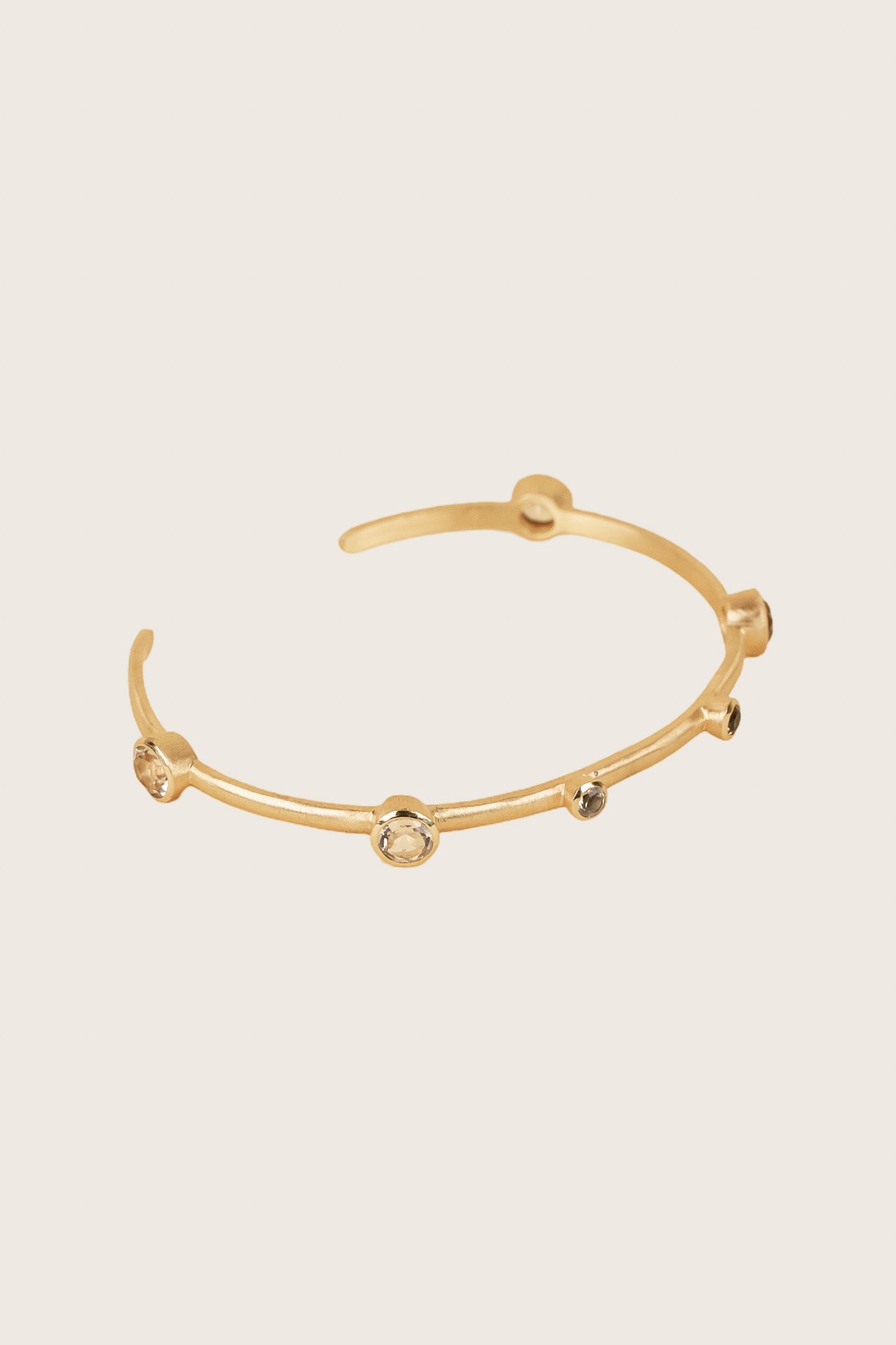 Ashni 18K Recycled Fine Gold Plated Green Amethyst Bracelet