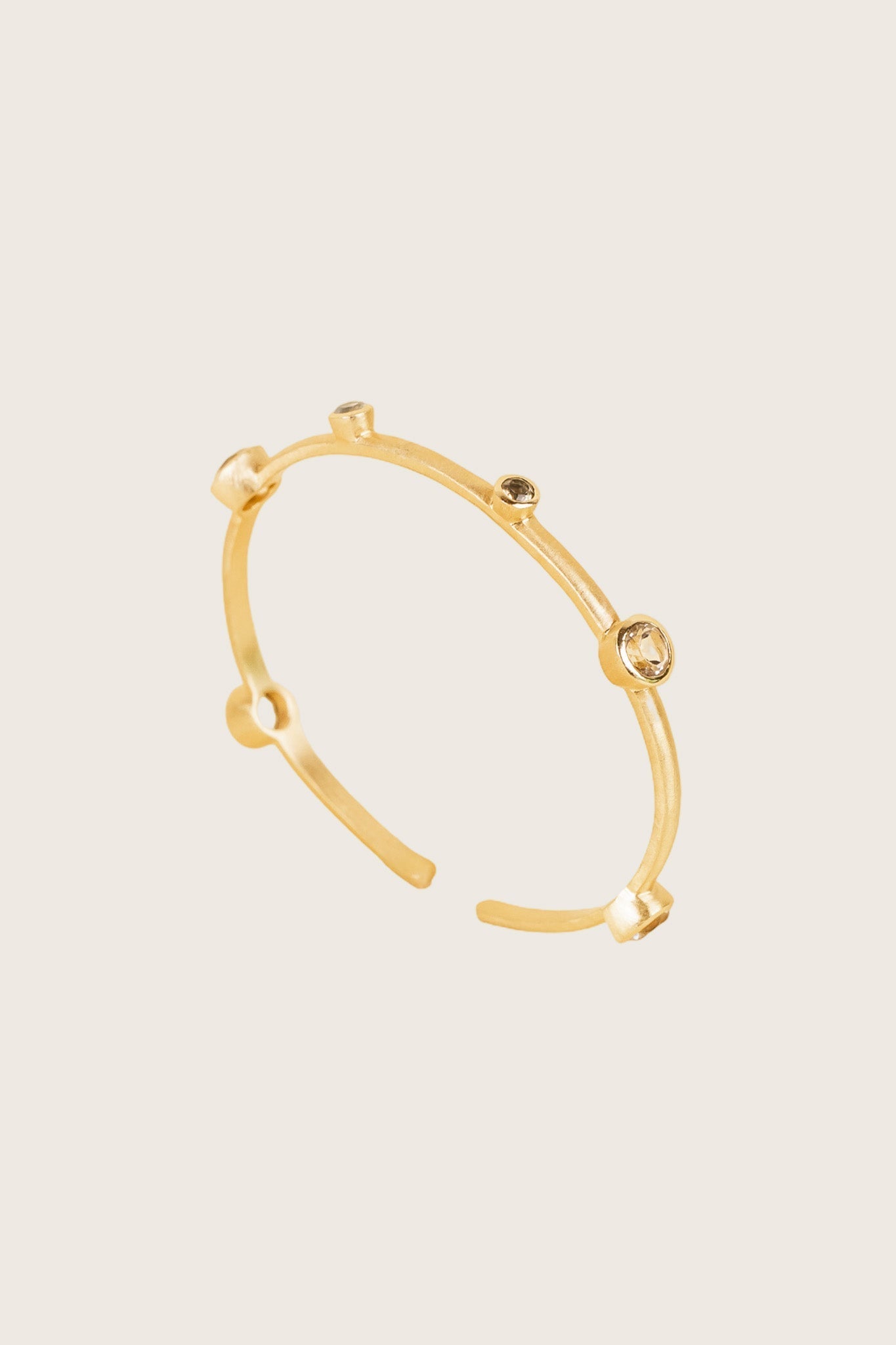 Ashni 18K Recycled Fine Gold Plated Blue Topaz Bracelet