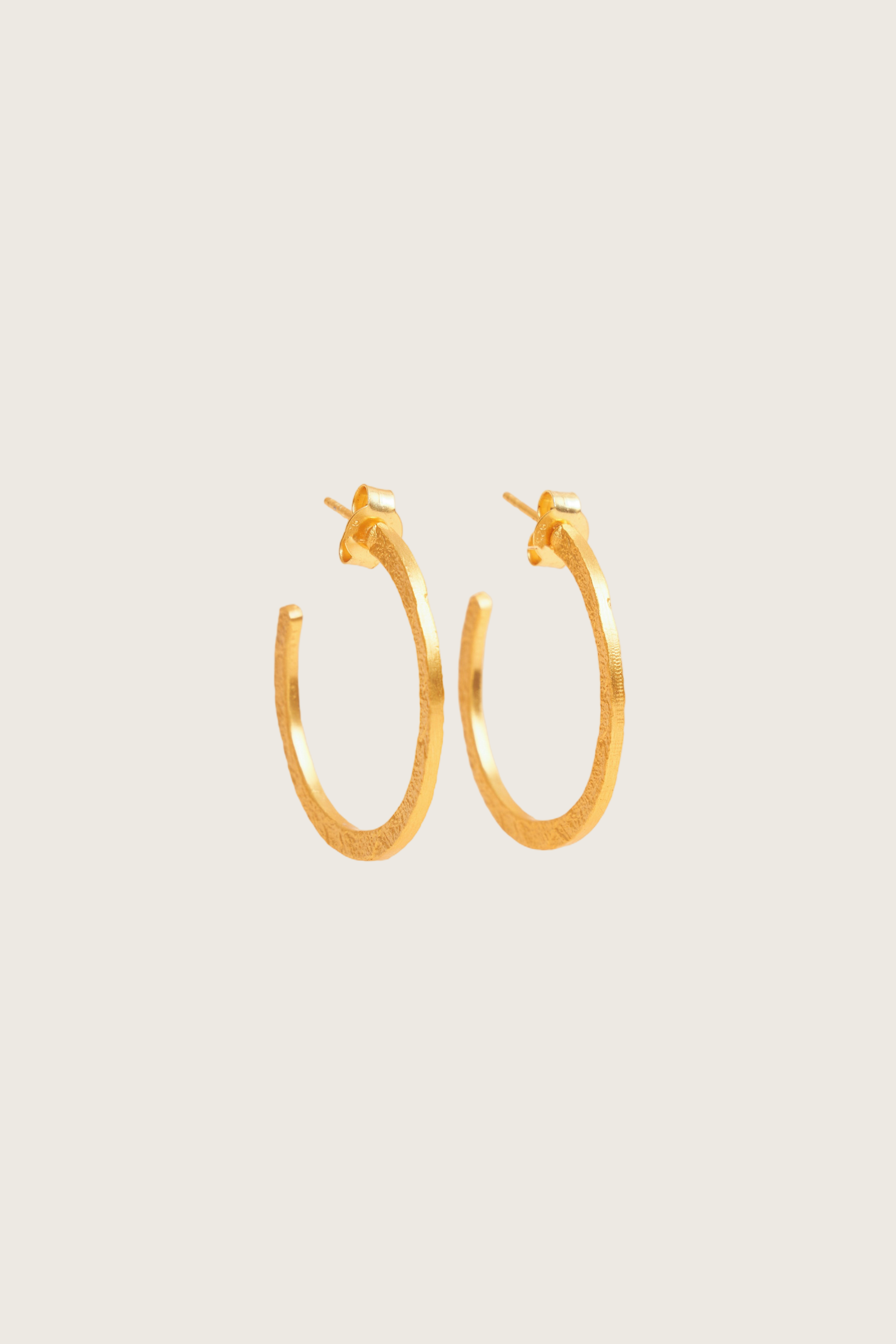 Jalil 18K Recycled Fine Gold Plated Earrings - 925 Silver Posts
