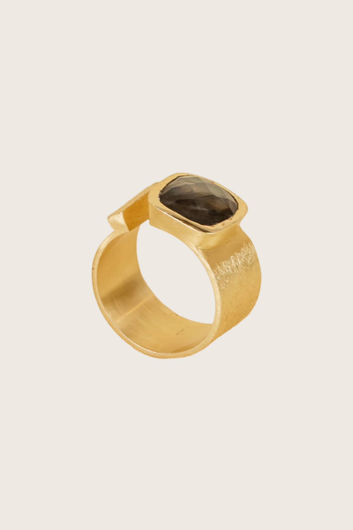 Malypso 18K Recycled Fine Gold Plated Labradorite Ring