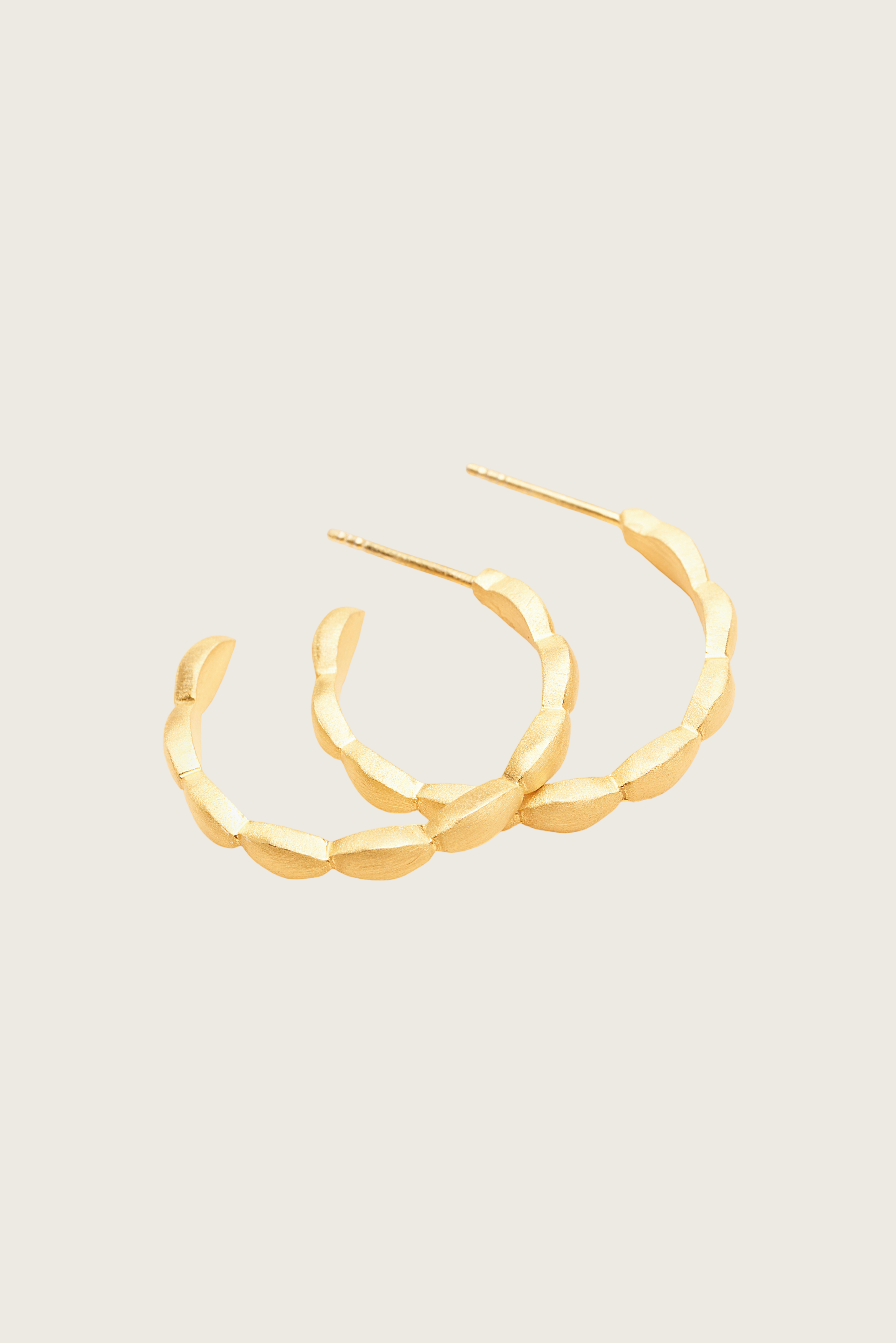 Susli 18K Recycled Fine Gold Plated Earrings - 925 Silver Posts