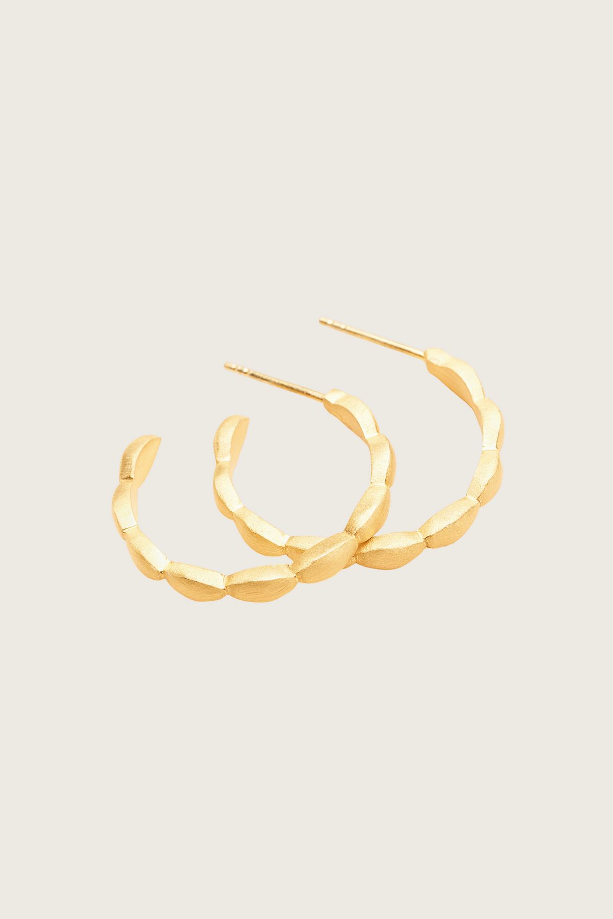 Susli 18K Recycled Fine Gold Plated Earrings - 925 Silver Posts