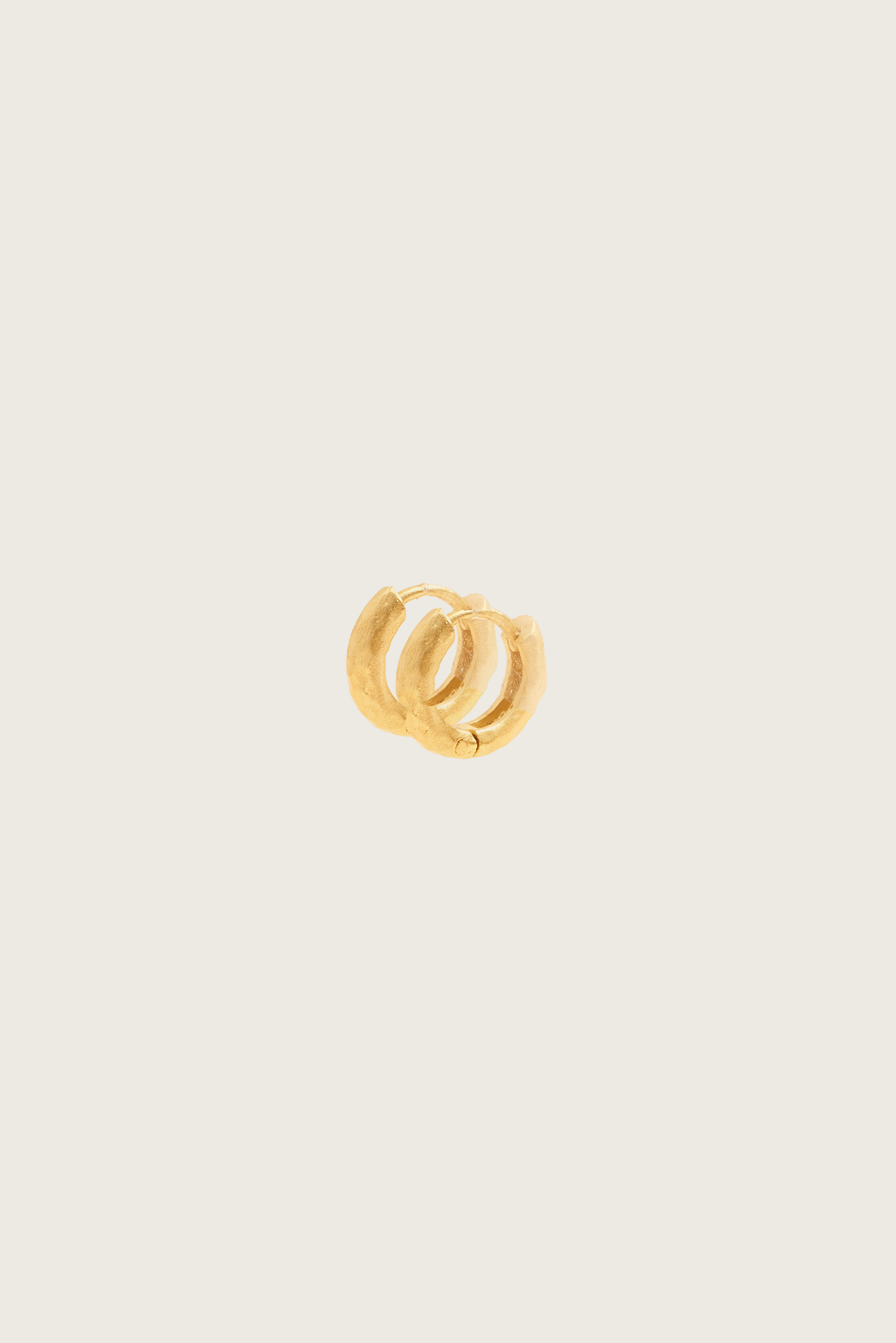 Tania 18K Recycled Fine Gold Plated Large Earrings - 925 Silver Posts