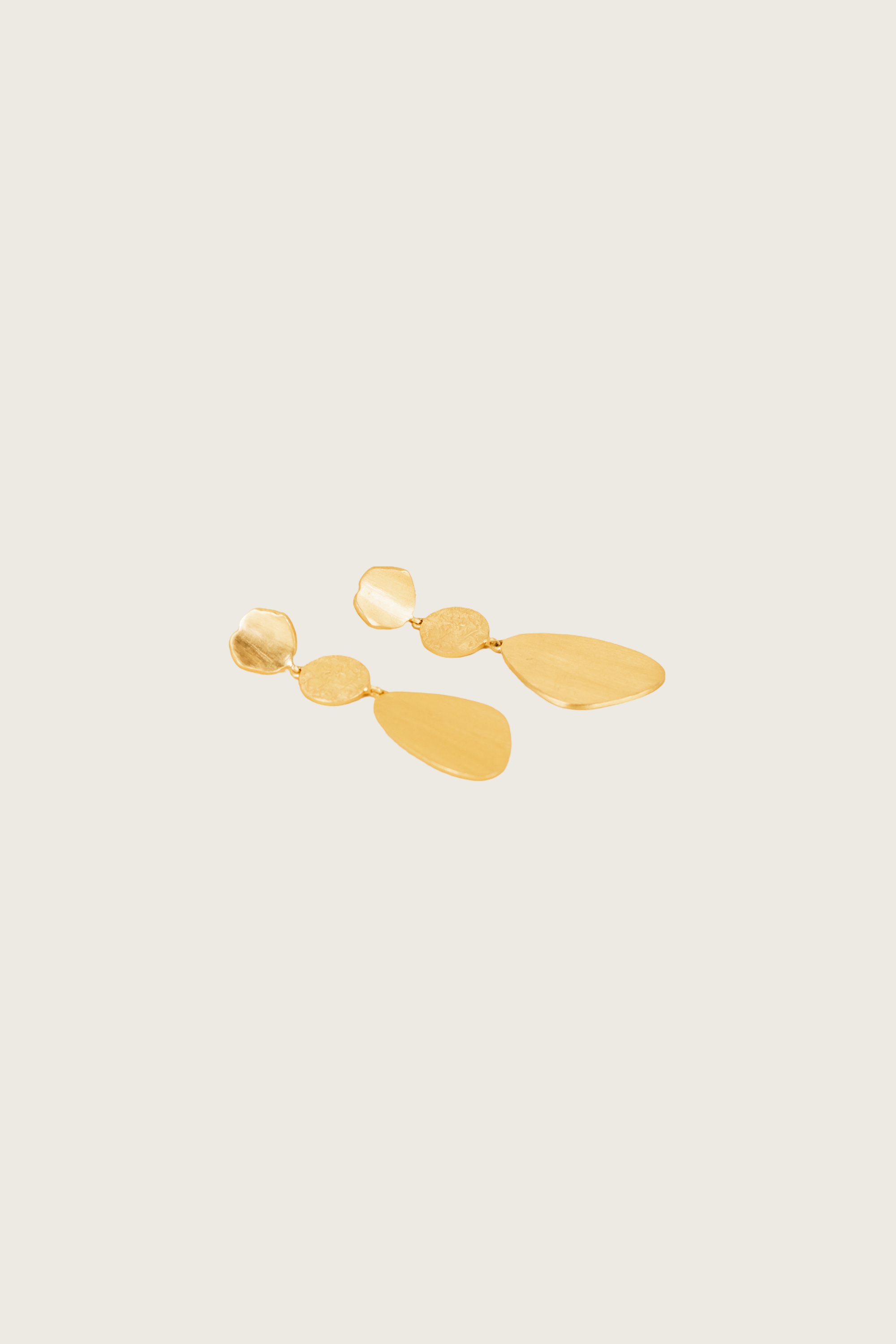 Tinulo 18K Recycled Fine Gold Plated Earrings - 925 Silver Posts