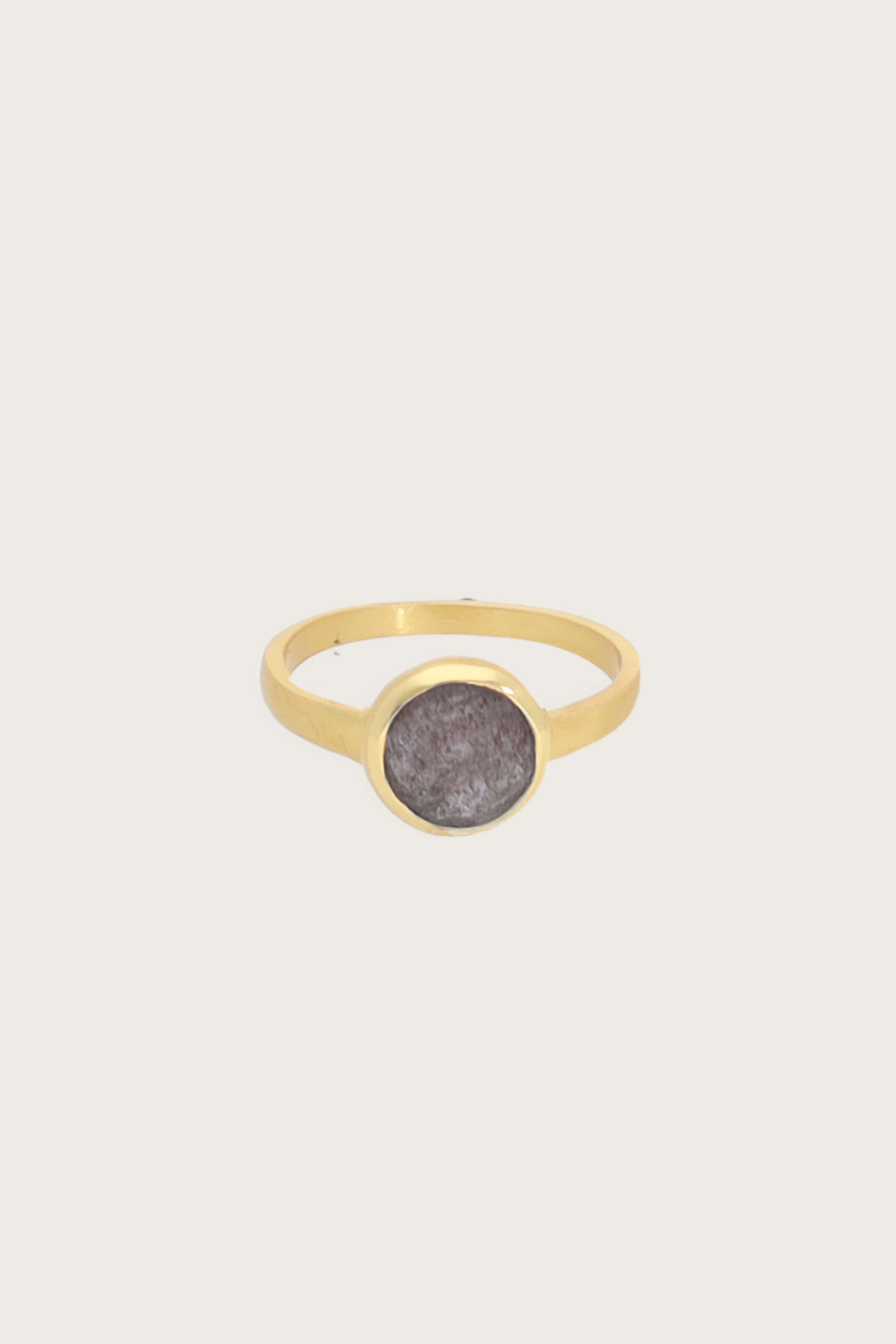 Lysar 18K Recycled Fine Gold Plated Labradorite Ring