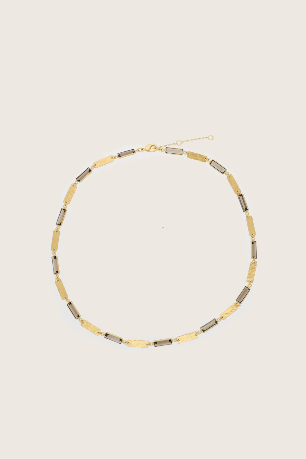 Fiora ketting verguld met 18K gerecycled fijn goud, rooktopaas