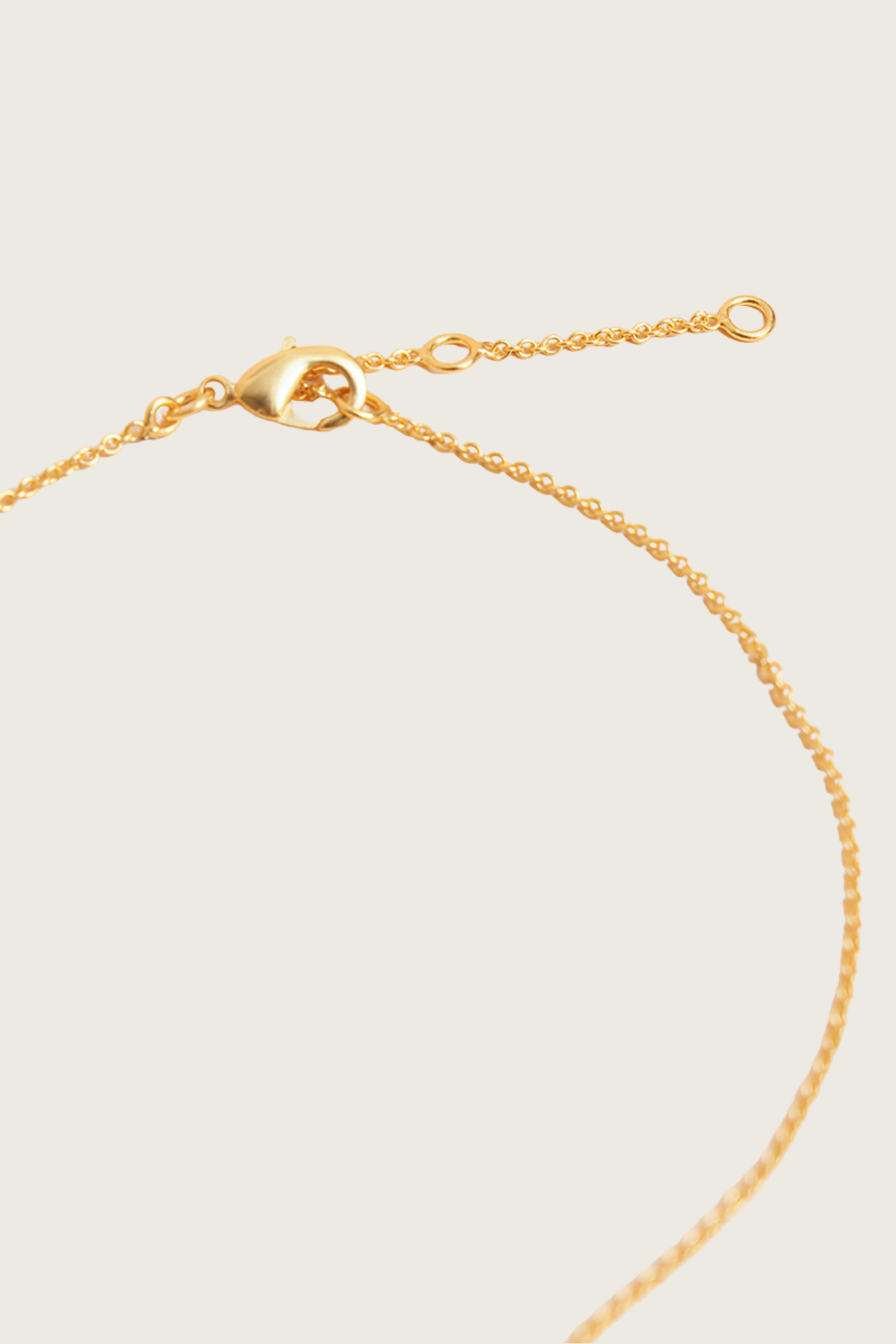 Kazin 18K Gerecycled Fijn Goud Vergulde Ketting, Regenboog Maansteen