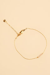 Jonit 14K Gouden Inleg Turquoise Kristal Armband