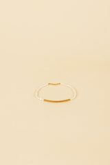 Josi 14K Gouden Inleg Wit Parel Armband