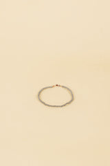 Roulia 14K Gouden Inleg Grijze Parel Armband