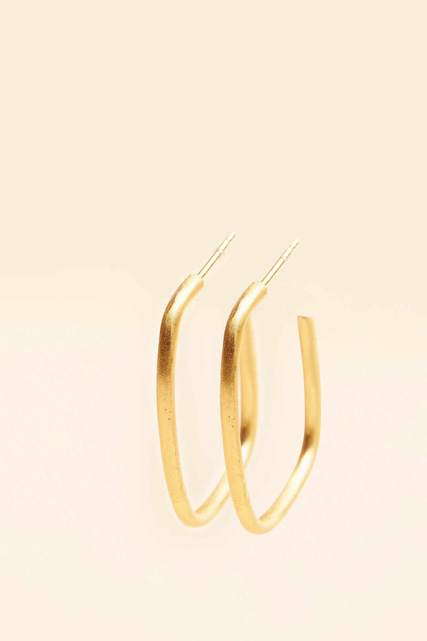 Siria 18K Recycled Fine Gold Plated Earrings - 925 Silver Posts