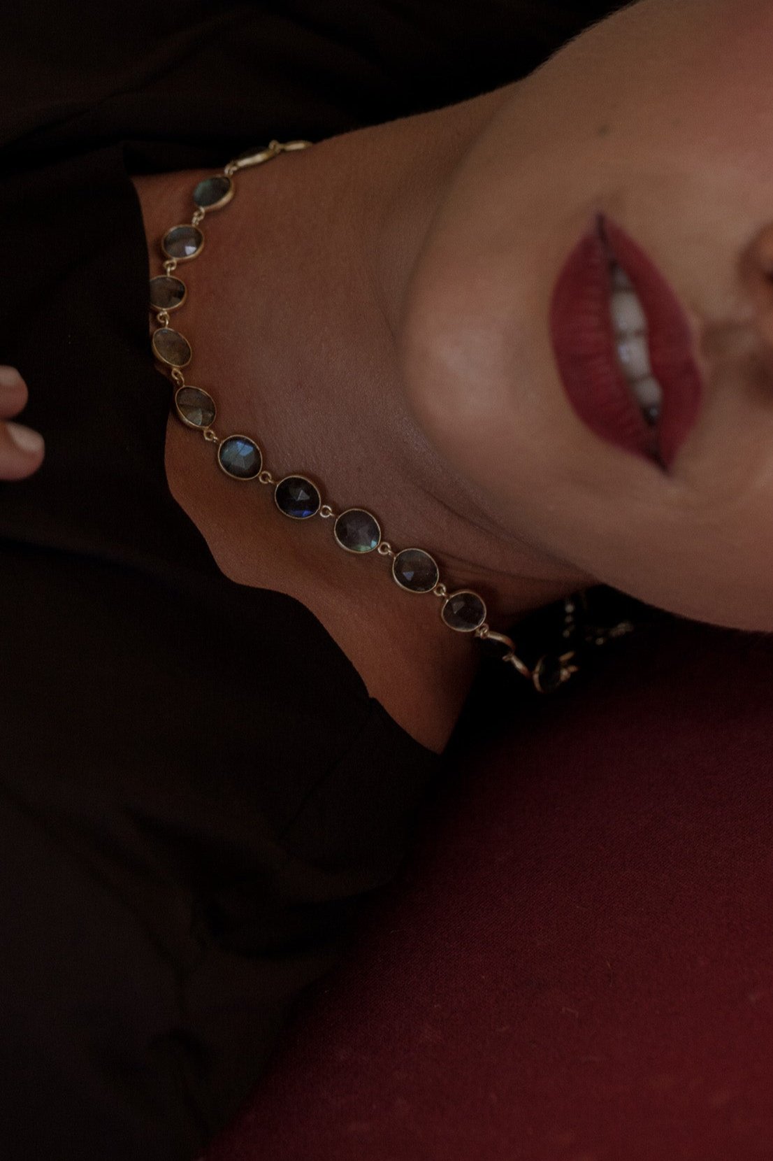 Ellipsi 18K Recycled Fine Gold Plated Labradorite Necklace