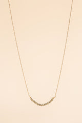Osja 14K gouden inleg groene kristallen ketting