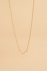 Jouta 14K gouden inleg wit parelketting