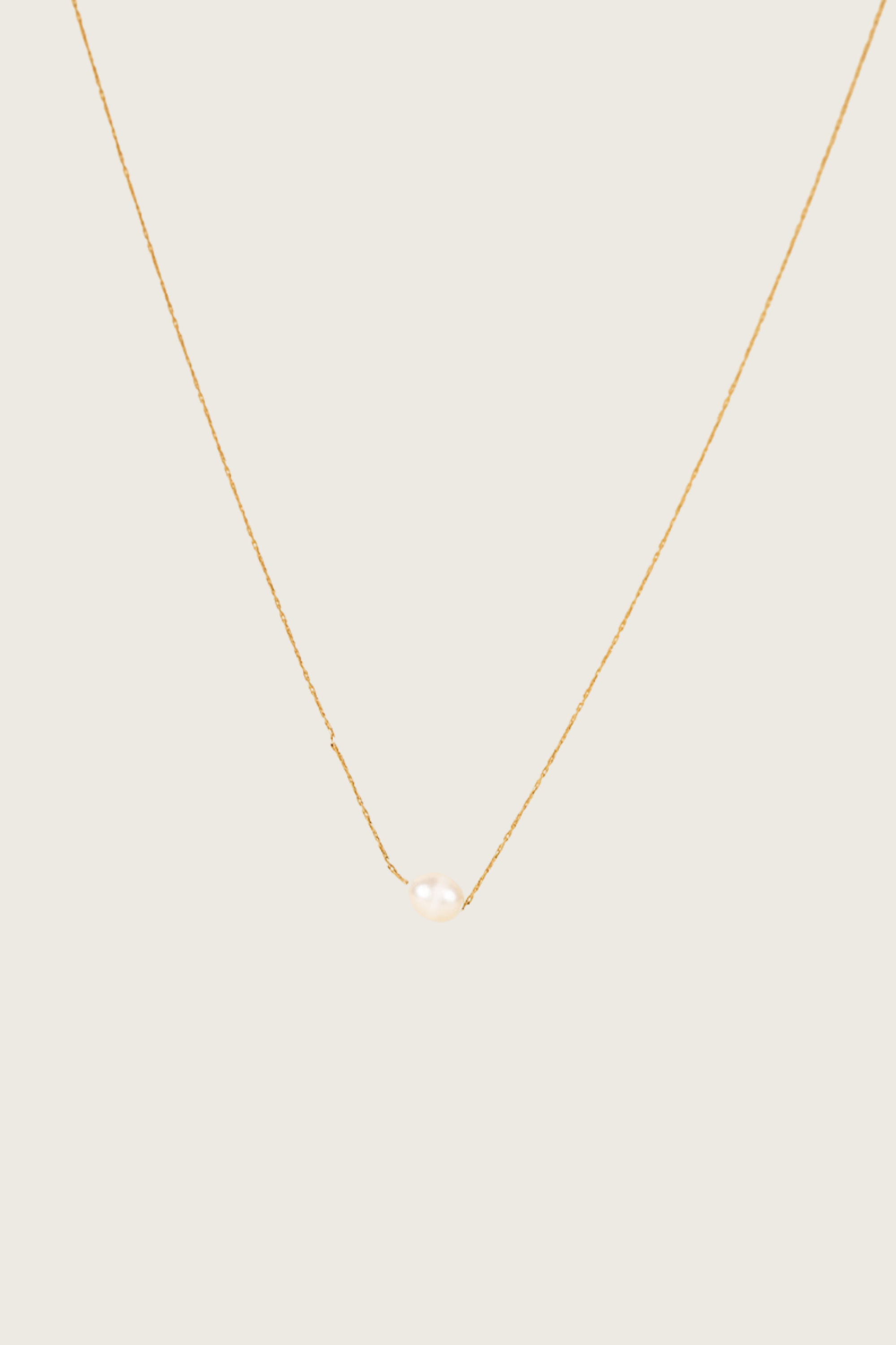 Jimini 14K gouden inleg wit parelketting