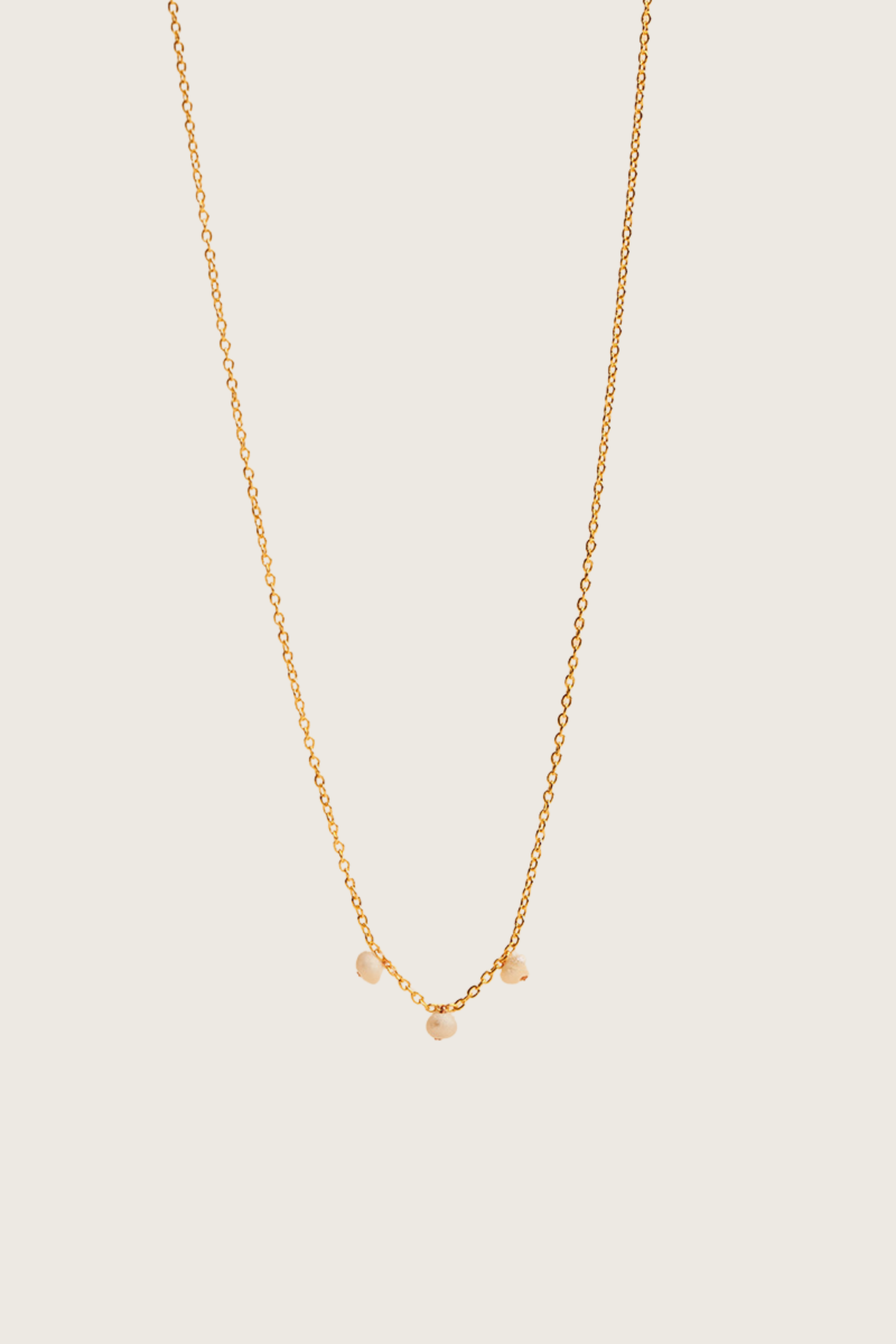 Jouta 14K gouden inleg wit parelketting