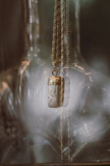Jamu 14K gouden ingelegde parelmoer ketting