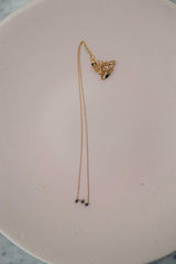 Jouta 14K gouden inleg zwarte parelketting