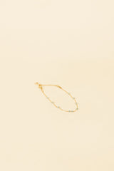 Yusi 14K Gouden Inleg Turquoise Kristal Armband