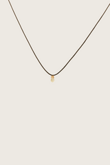 Sirig 14K Gouden Inleg Grijze Snaar / Regenboog Maansteen Hanger Ketting