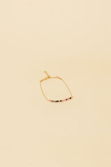 Osja 14K gouden inleg multi-kleurige kristalarmband