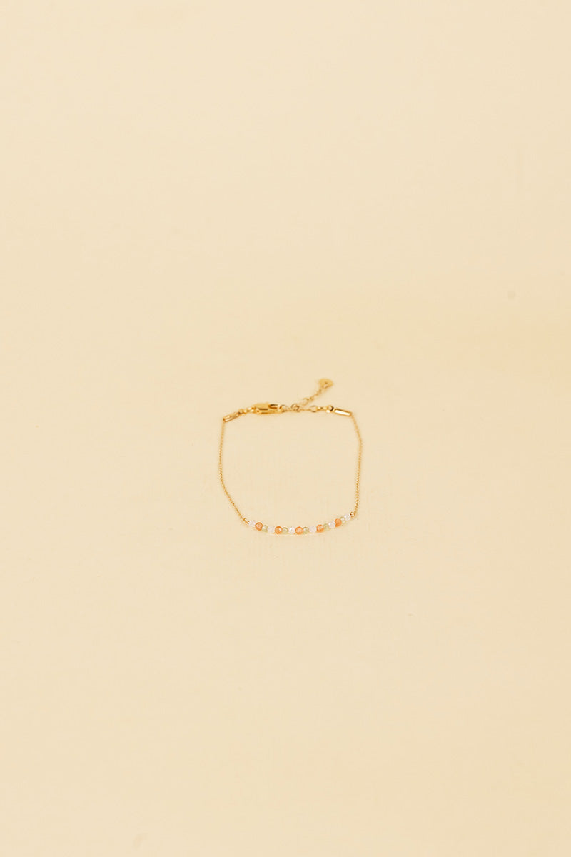 Osja 14K Gold Inlay Light Tri-Colored Crystal Bracelet