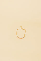 Osja 14K Gouden Inleg Peche Kristal Armband