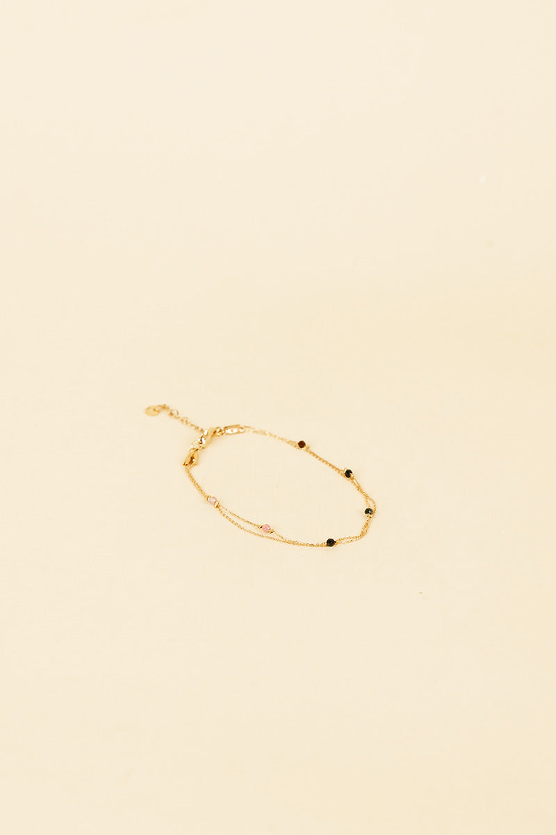 Posla 14K Gold Inlay Multi-Color Crystal Bracelet