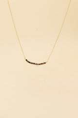 Osja 14K Gouden Inleg Marron Kristal Ketting