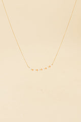 Osja 14K gouden inleg licht driekleurige kristallen ketting
