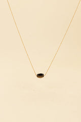 Jimini 14K gouden inleg met rooktopaas ketting