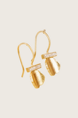 Andriaka 18K Recycled Fine Gold Plated Quartz Earrings