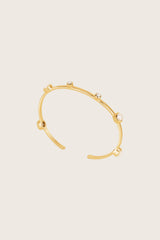 Ashni 18K gerecycled fijn goud vergulde armband met blauwe topaas