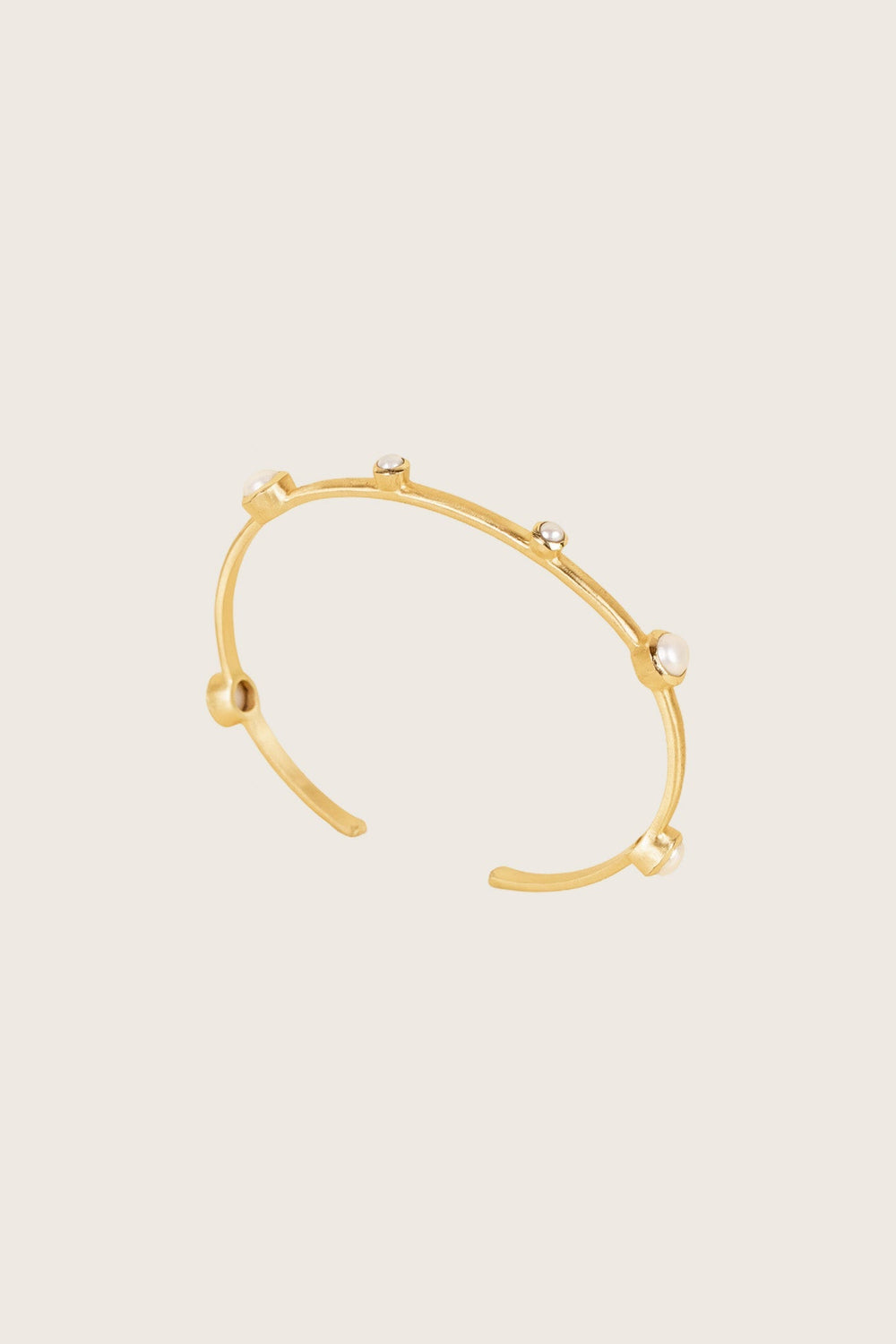 Ashni 18K gerecycled fijn goud vergulde armband, blauwe topaas