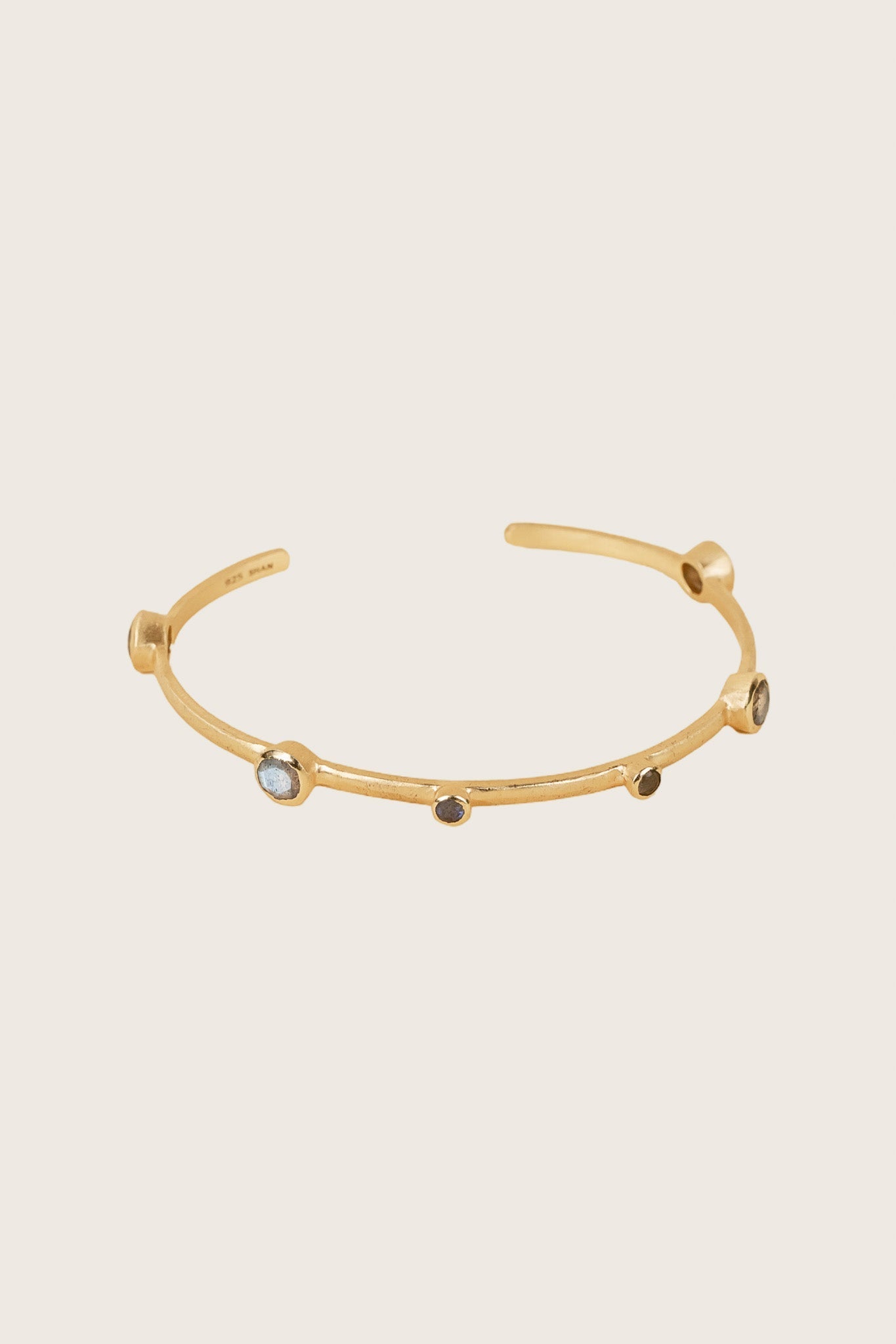 Ashni 18K Recycled Fine Gold Plated Labradorite Bracelet