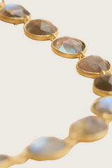 Ellipsi 18K gerecycled fijn goud vergulde labradoriet armband