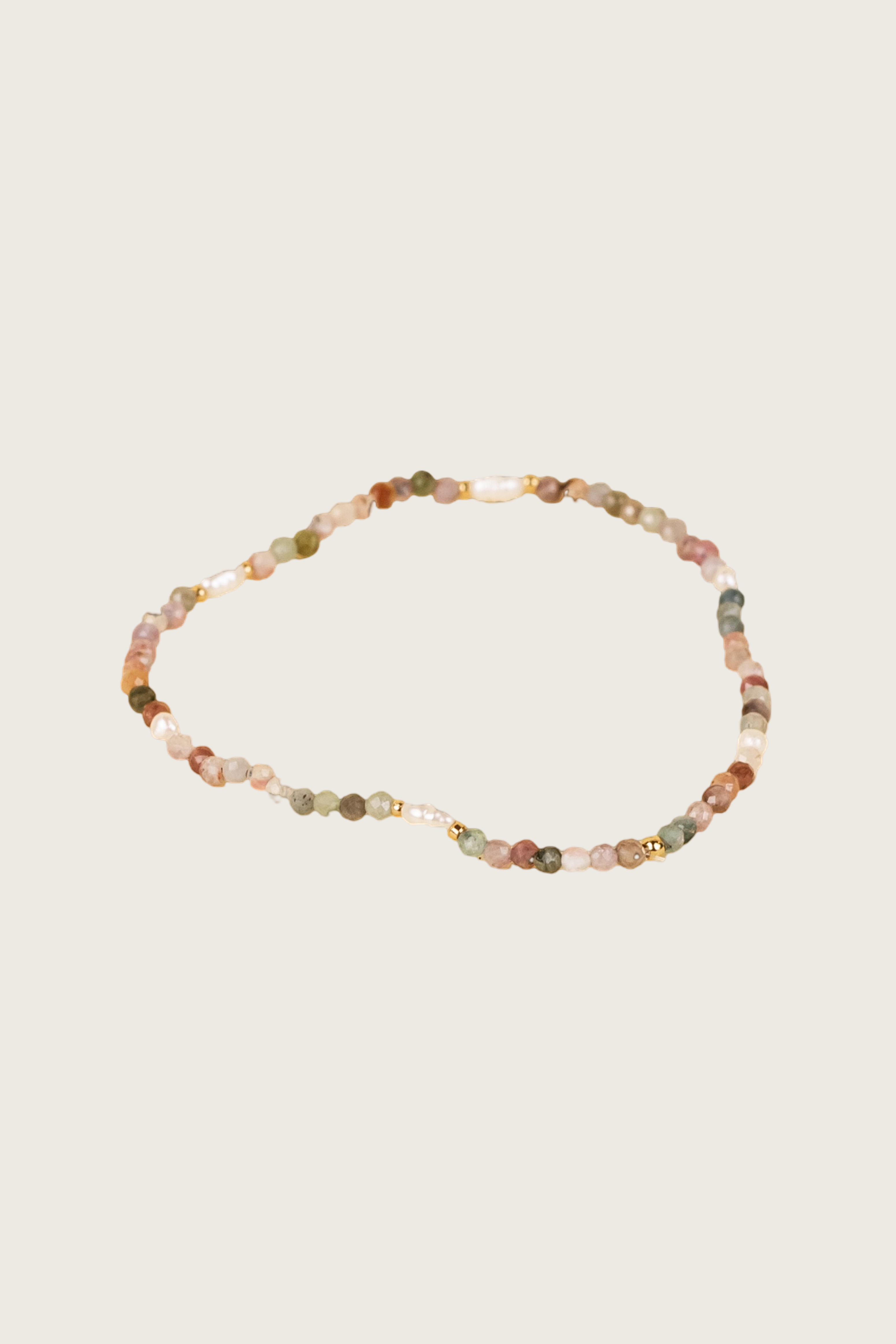 Jaydu 14K Gold Inlay Multi-Color Crystal Bracelet