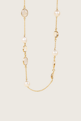 Lumo 18K gerecycled fijn goud vergulde parelketting