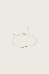 Mania 14K Gouden Inleg Wit Parel / Turkoois Armband
