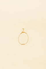 Jonit 14K gouden inleg armband met perzik kristal