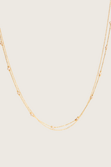 Posla 14K gouden inleg wit parelketting